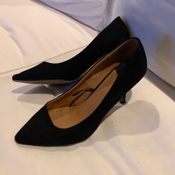 H&M Heels, Black Suede size 7 - Picture 1 of 2